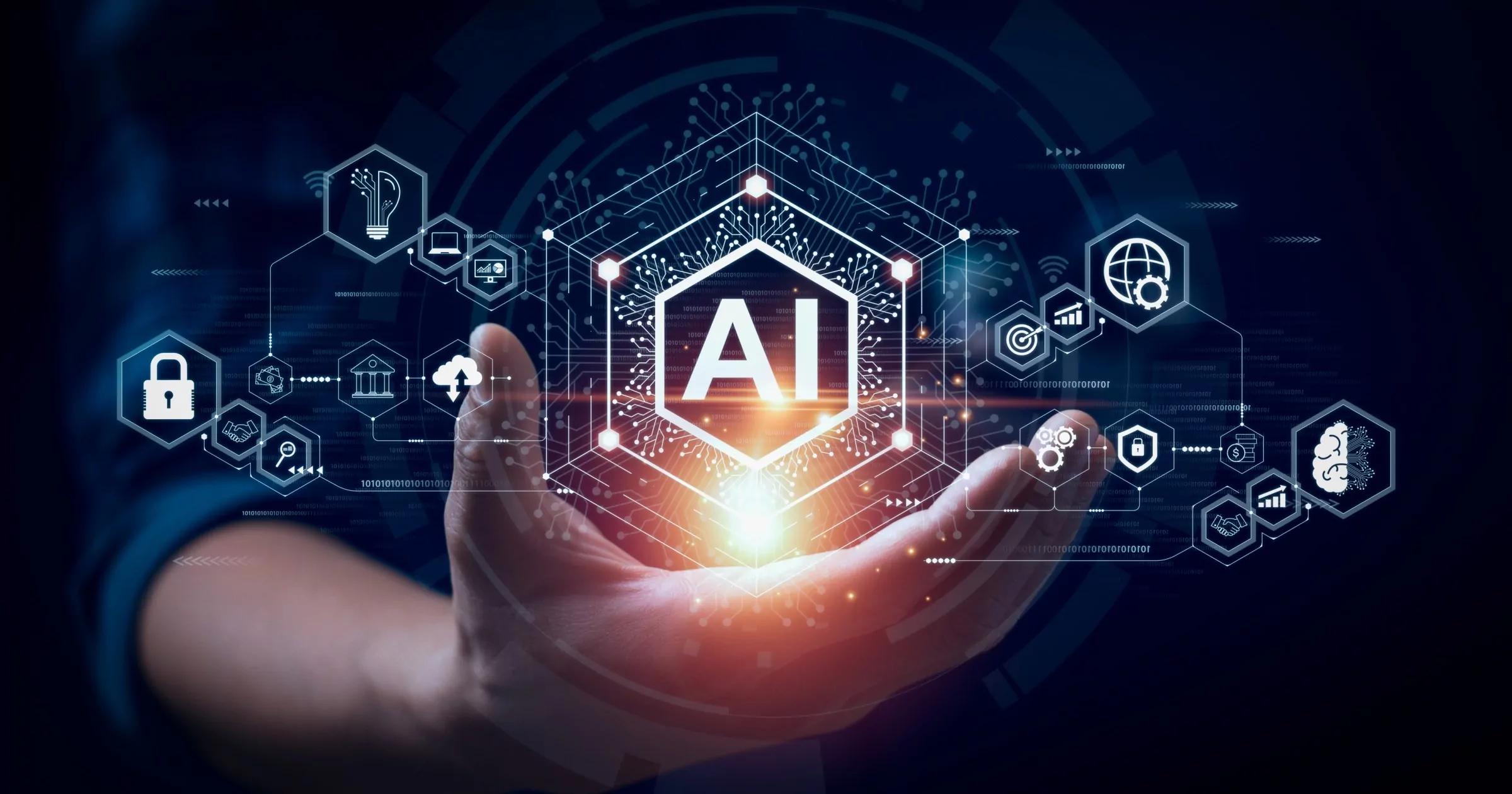 businesses collaborating with artificial intelligence