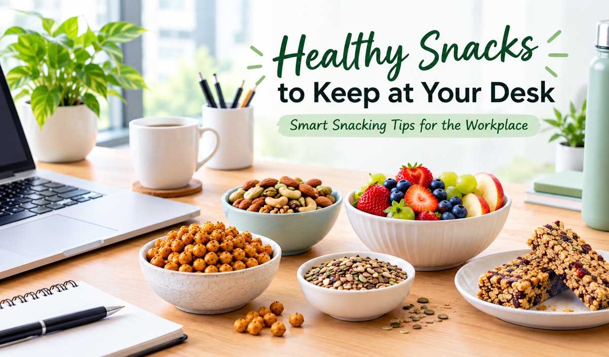 Healthy Snacks to Keep at Your Desk for a Busy Workday